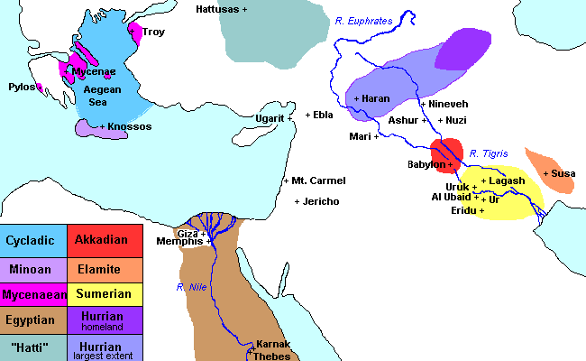 World Map 2000 Bc