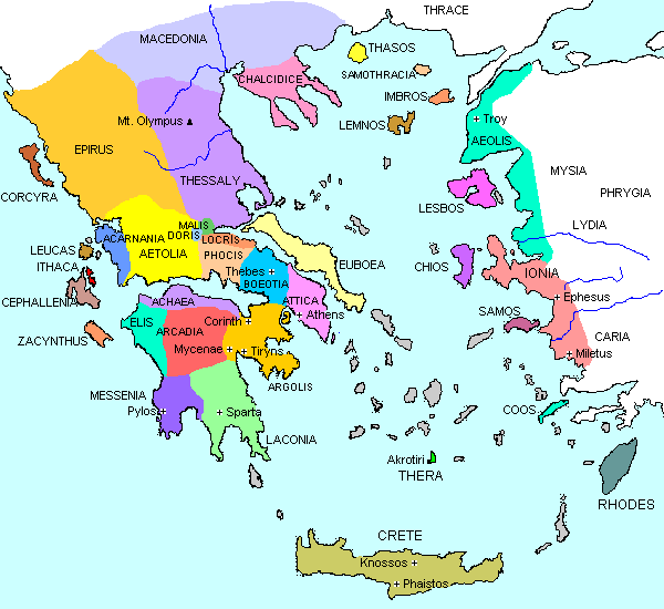 map of Greece