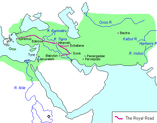 Map of Persian Empire