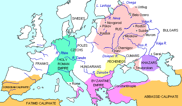 map of Kievan Rus