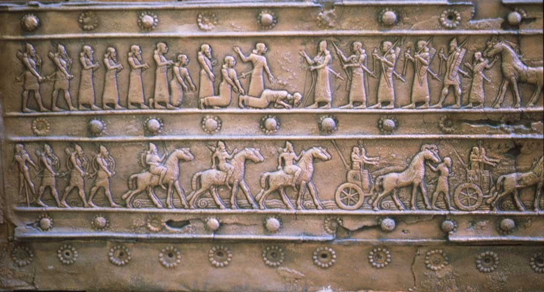 bands from Shalmaneser III's doors at Balawat bands from Shalmaneser III's doors at Balawat