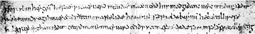 Caedmon's hymn, Moore manuscript